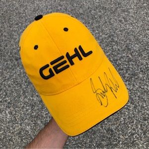 Indy 500 Driver Graham Rahal Autographed Gehl Gold Hat - Adjustable Size
